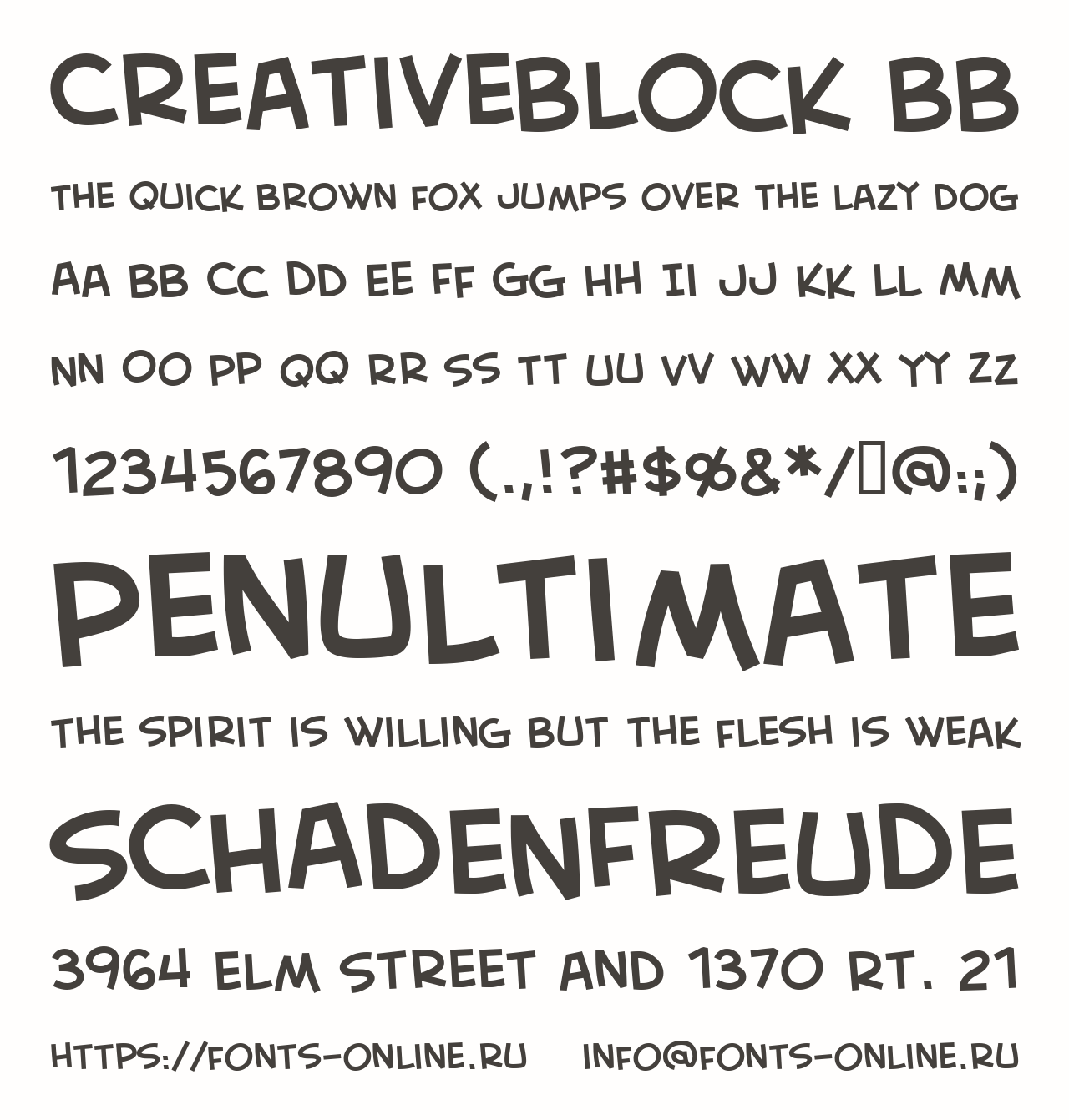 CreativeBlock BB Font