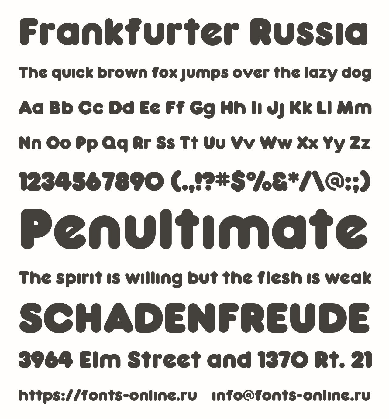 Frankfurter Russia Font