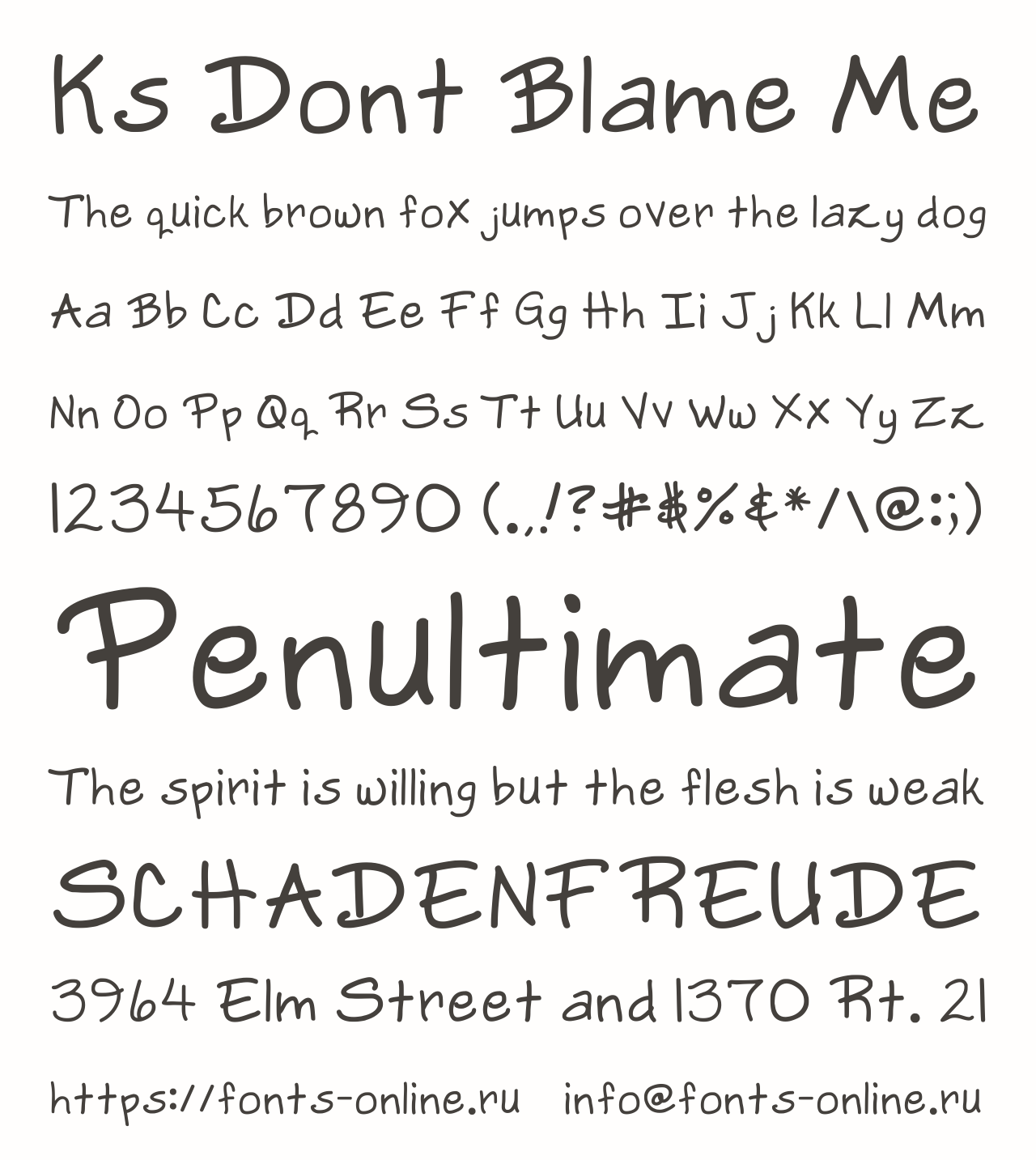 Ks Dont Blame Me Font