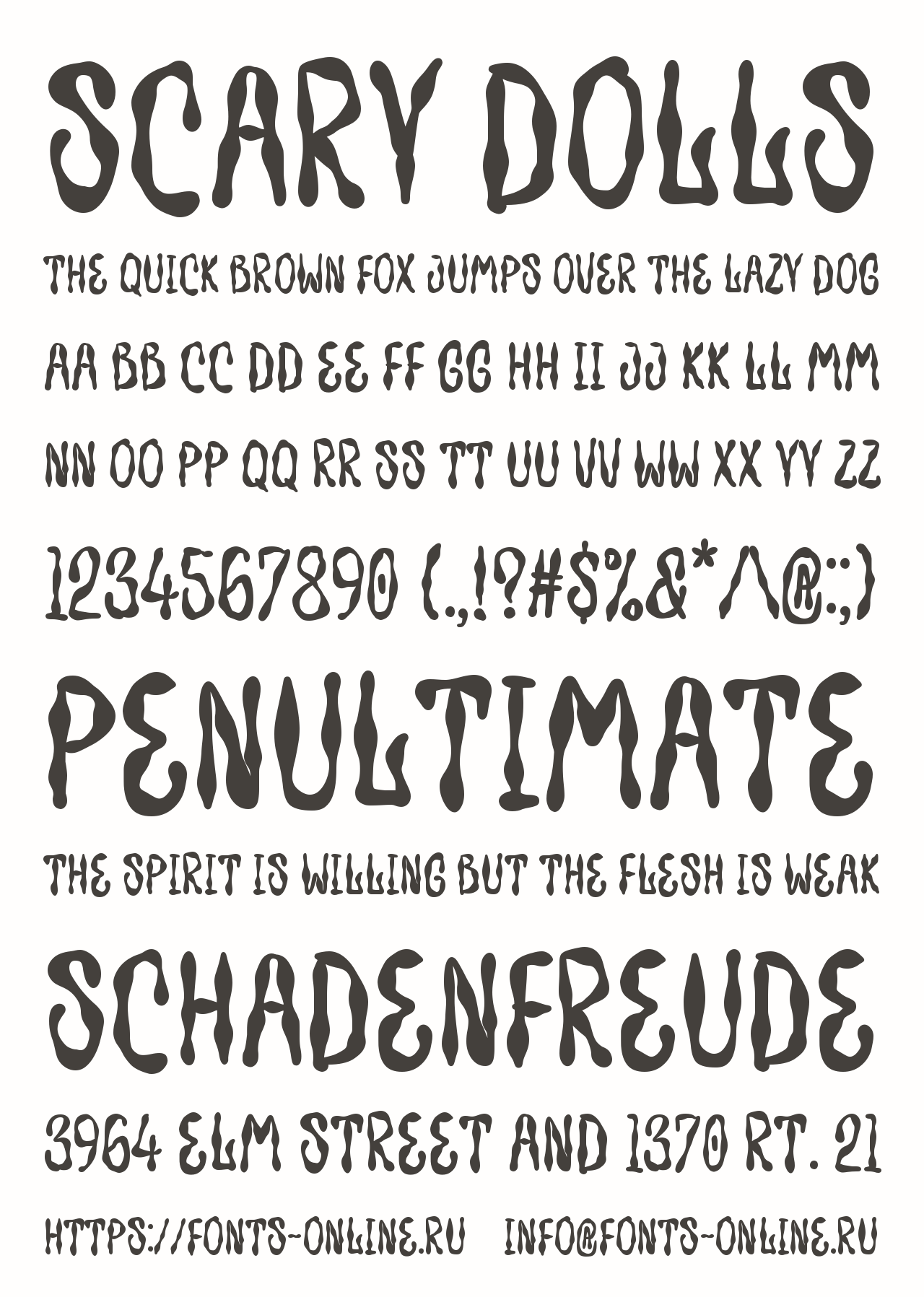 Scary Dolls Font 1694