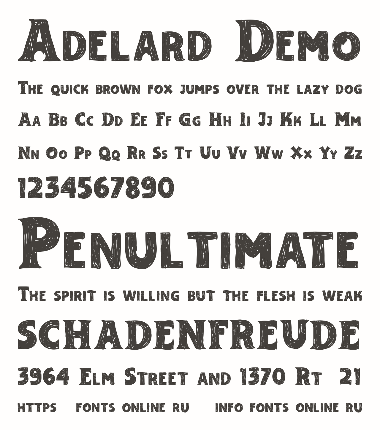 Adelard Demo Font