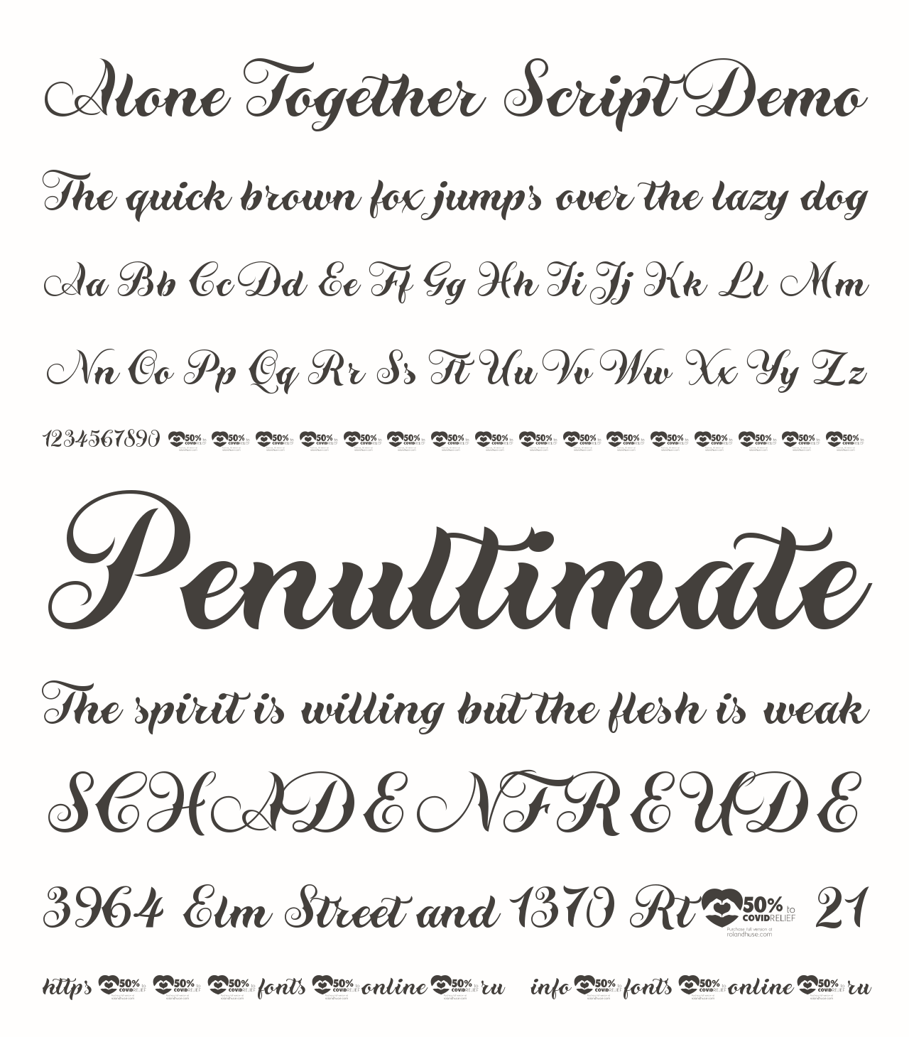 Alone Together Script Demo font