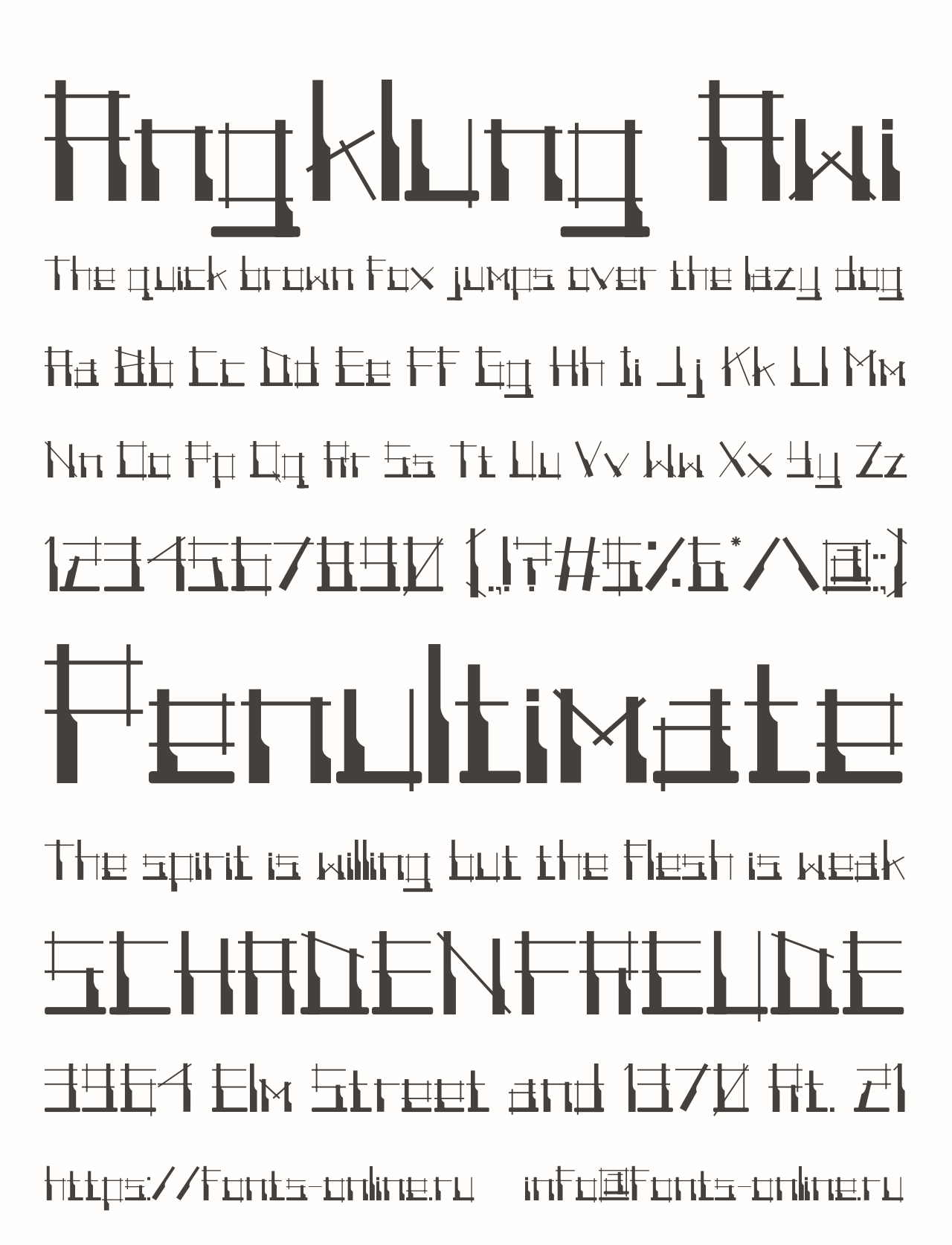 Angklung Awi font