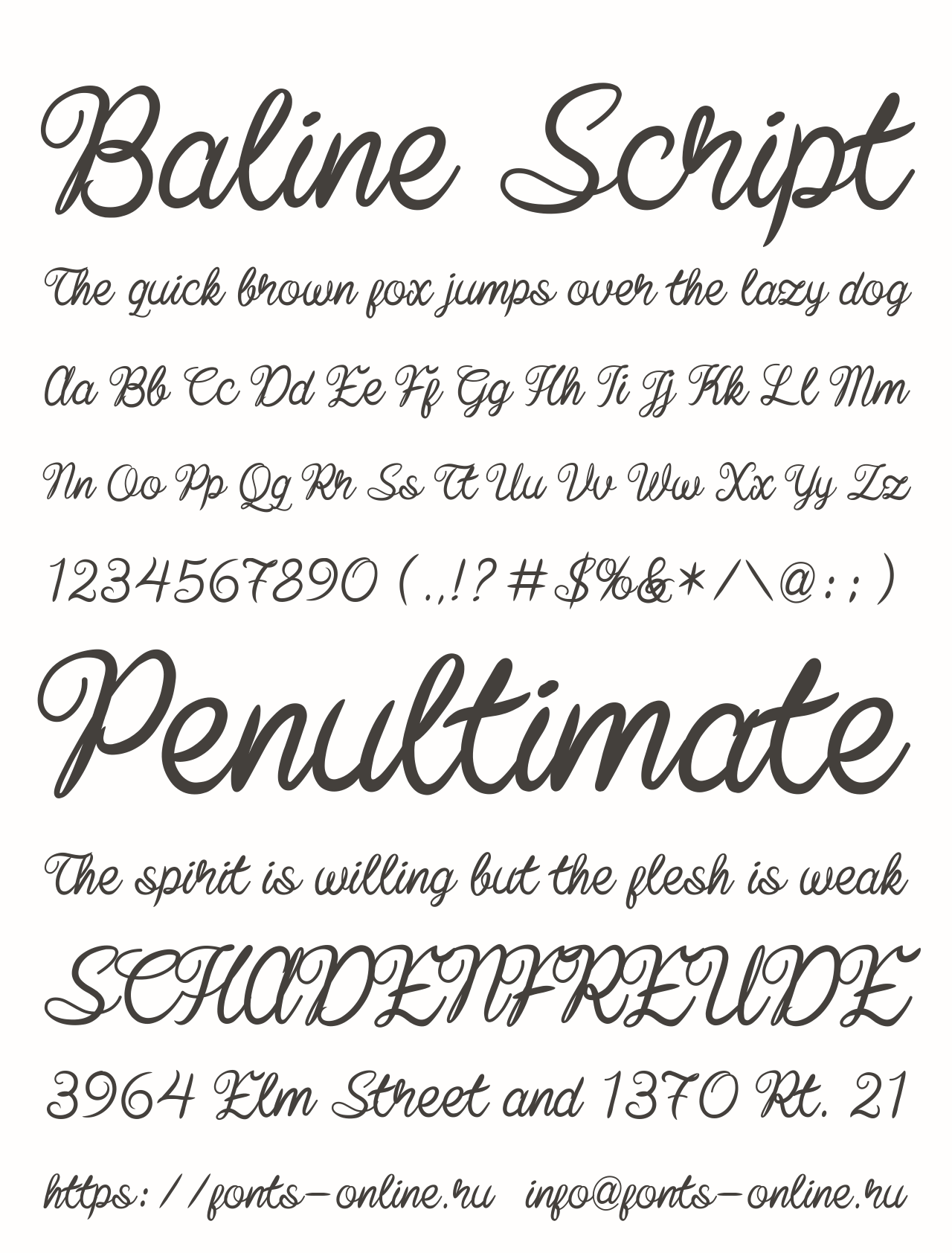 Script font