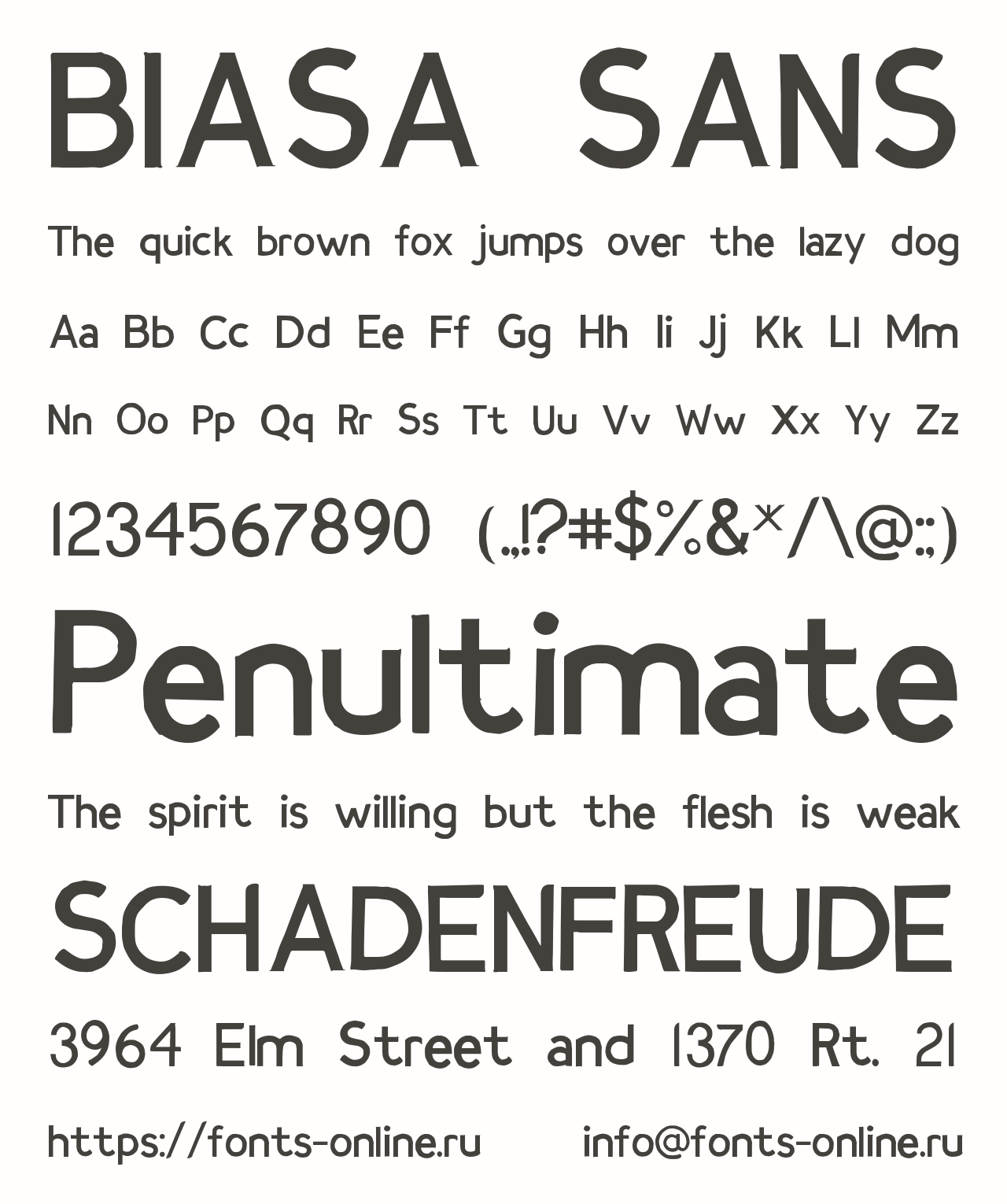 BIASA SANS Font