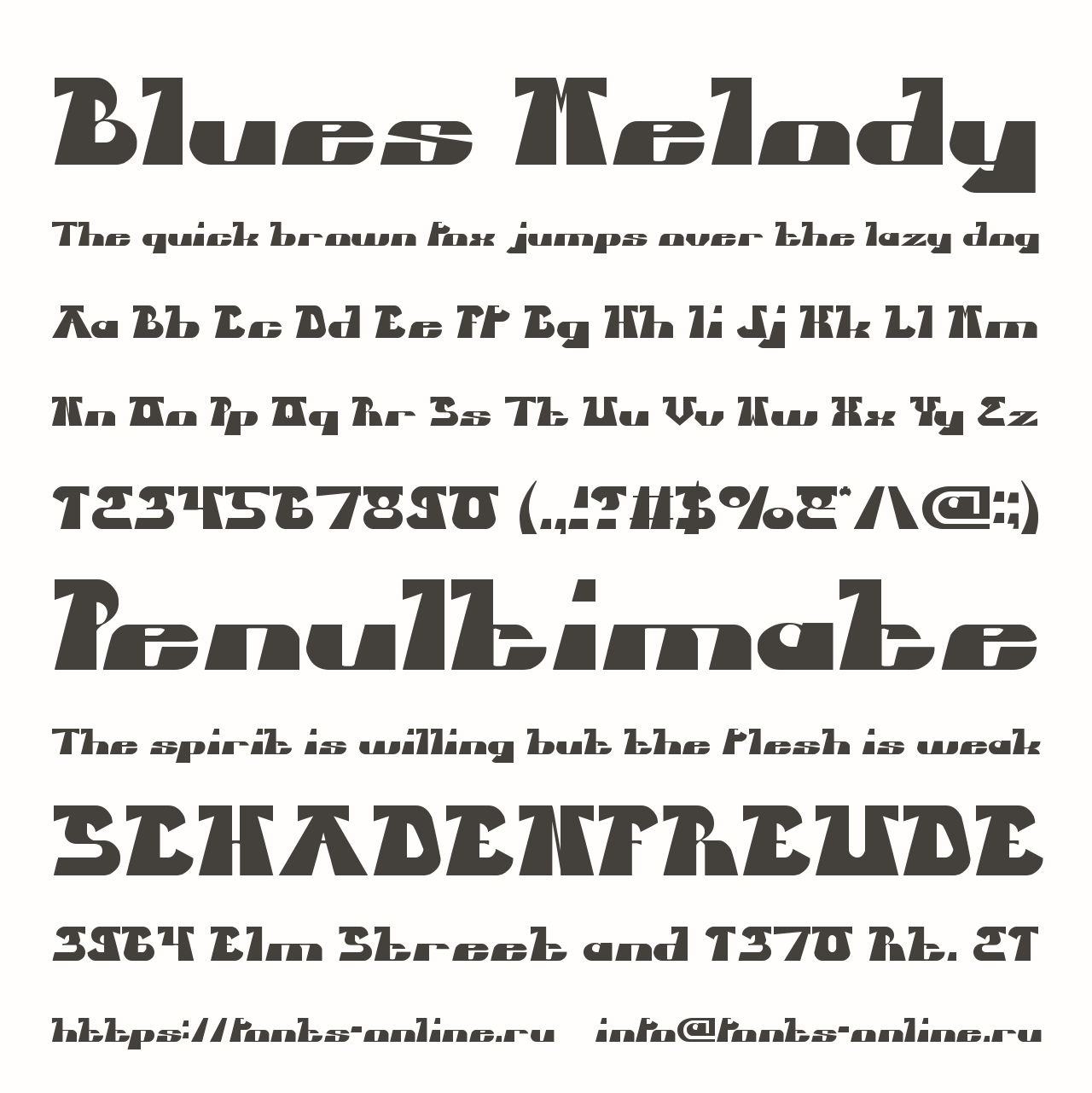 Blues Melody Font