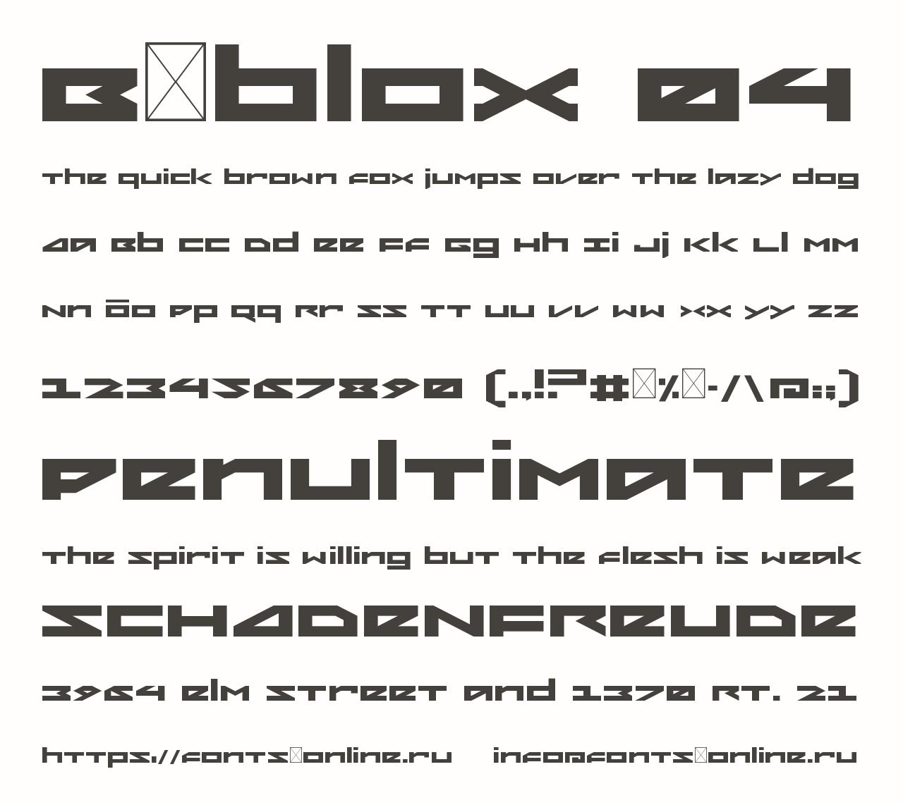 Bōblox 04 Font