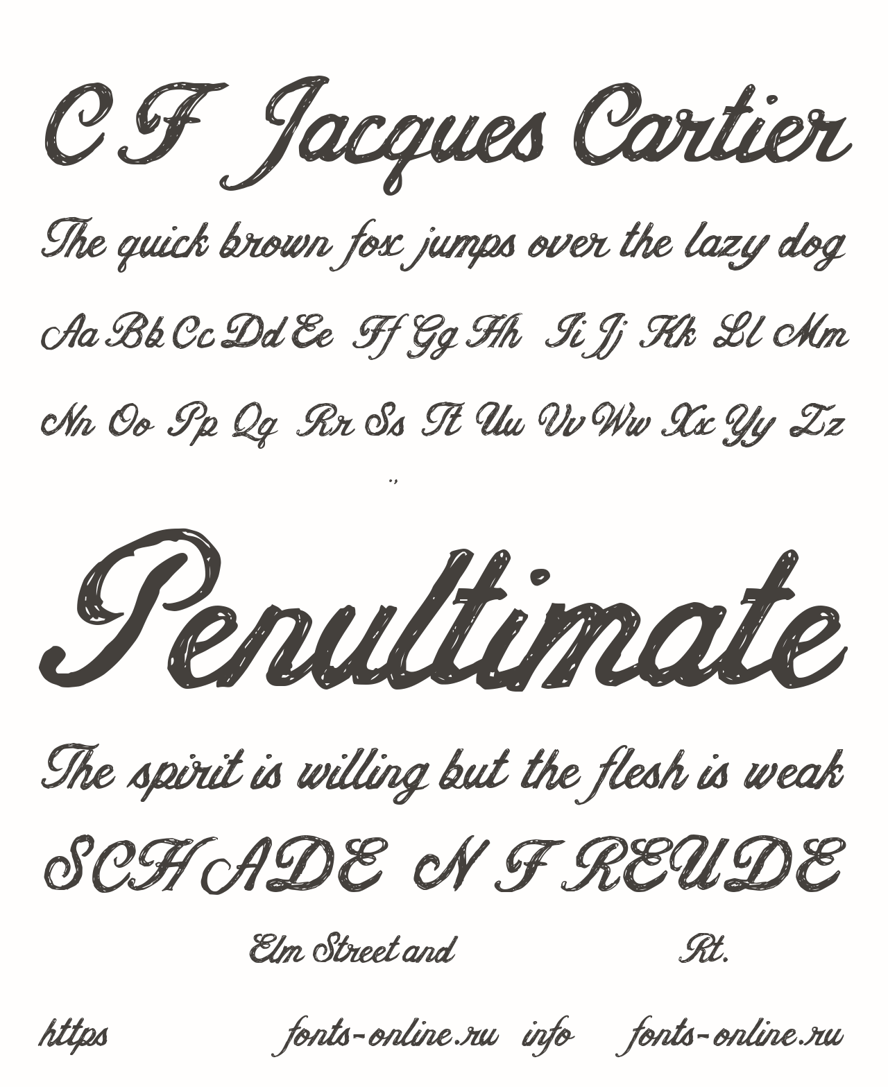 CF Jacques Cartier font