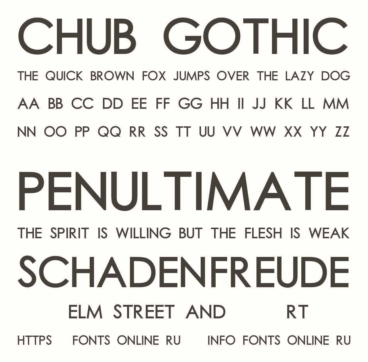 Chub Gothic font