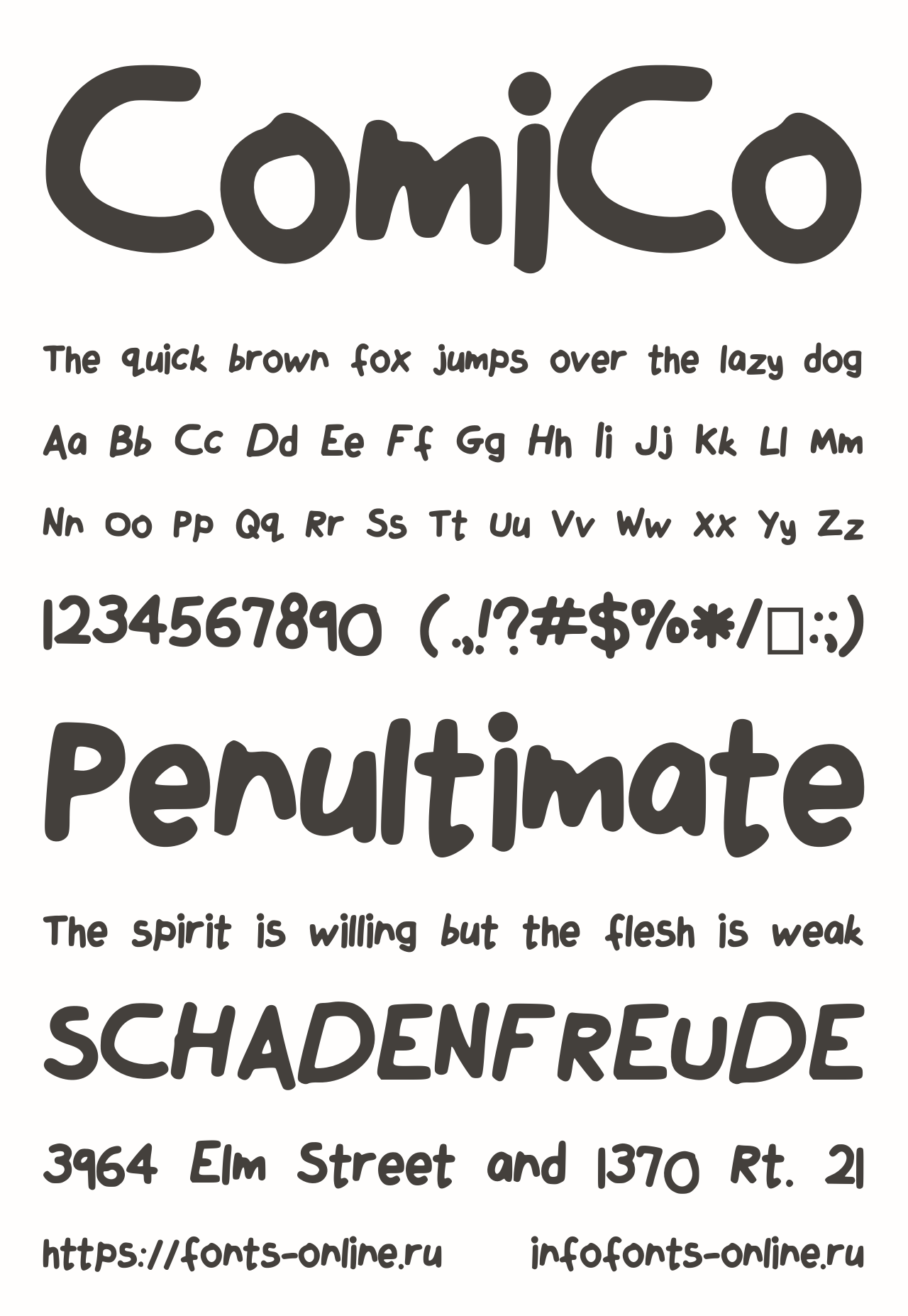 ComiCo font