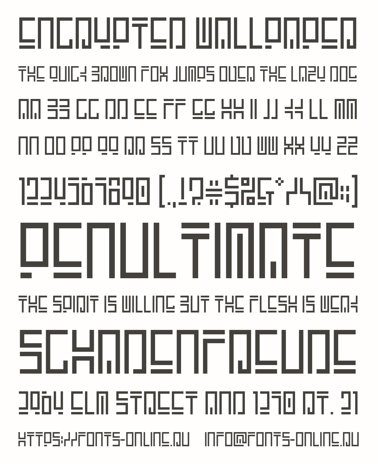 Encrypted Wallpaper font