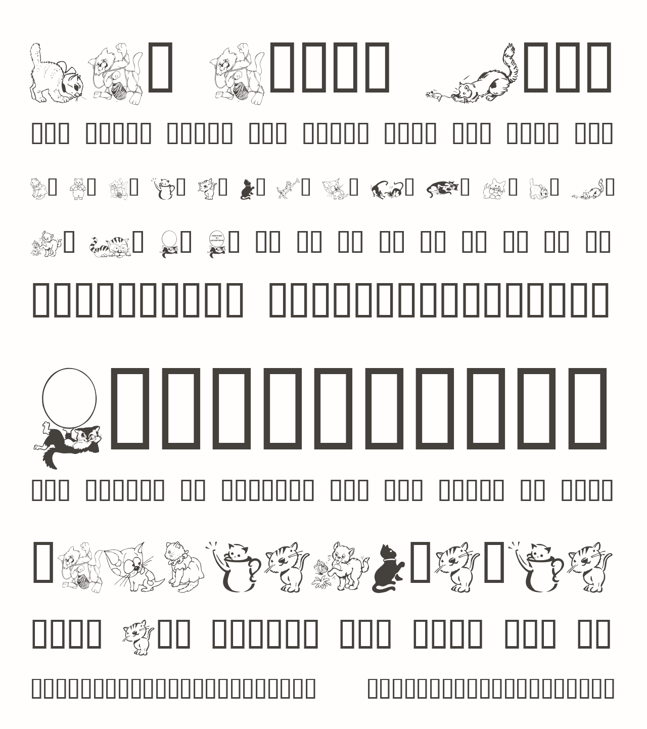 Lcr Cat S Meow Font