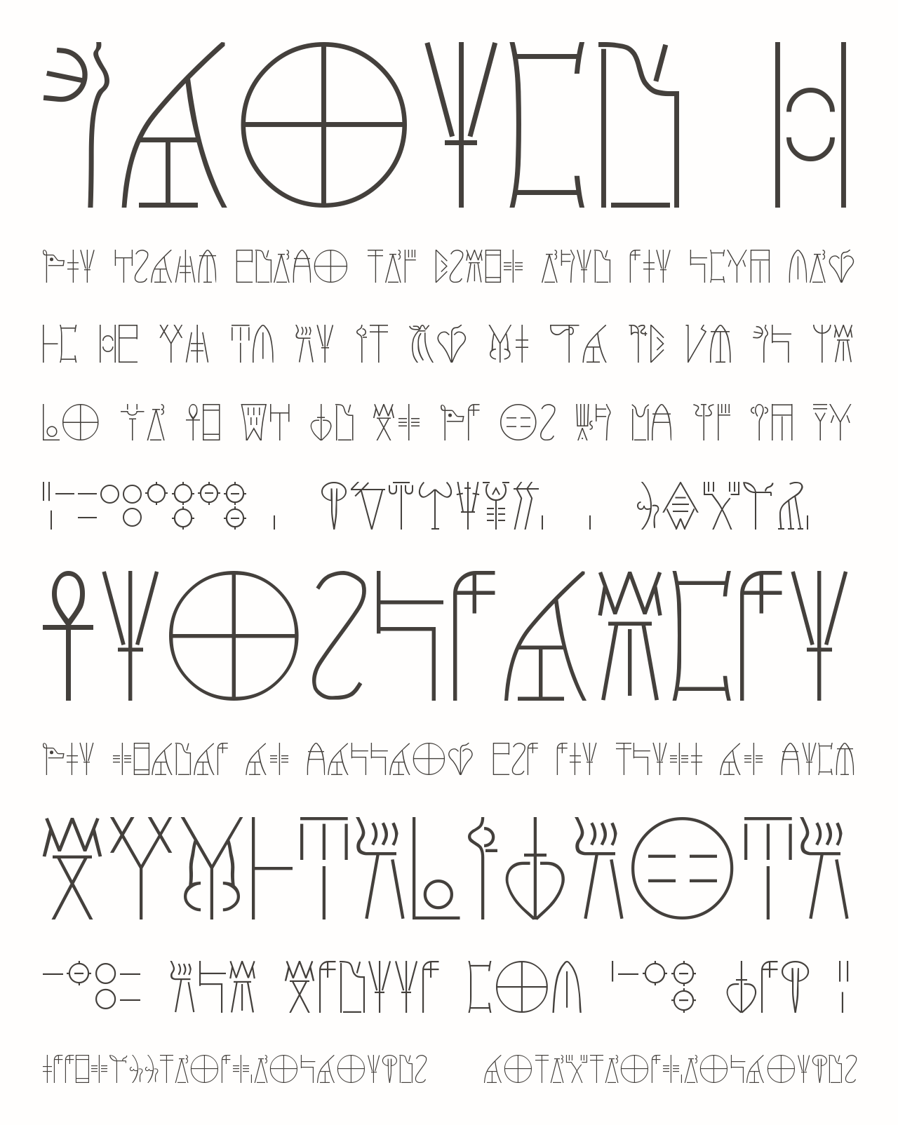 Linear B Font