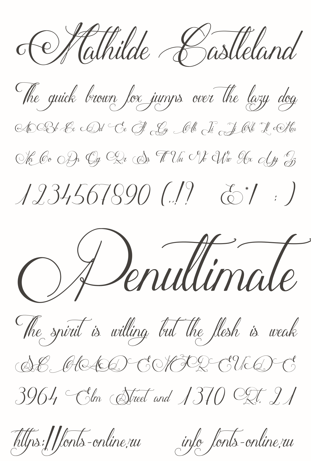 Mathilde Castleland font