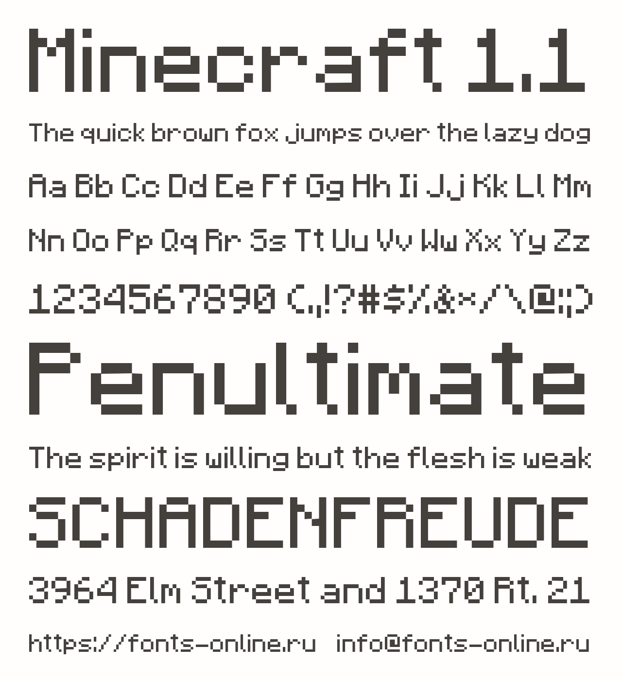 Minecraftia Font Download