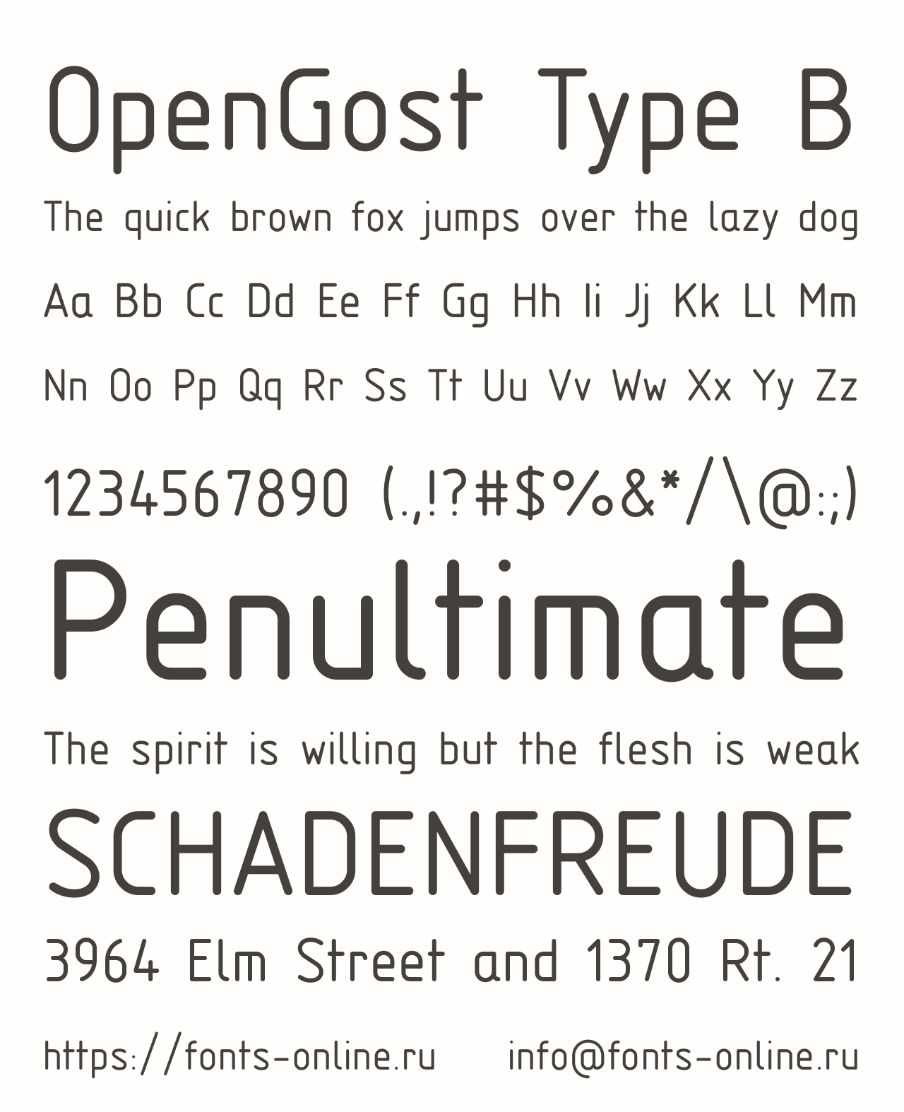 OpenGost Type B Font