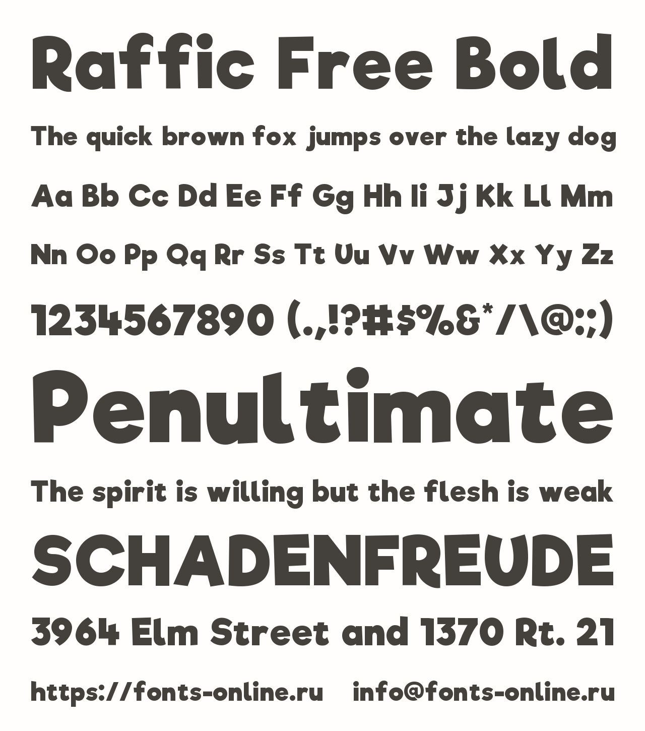 Font Raffic Free Bold