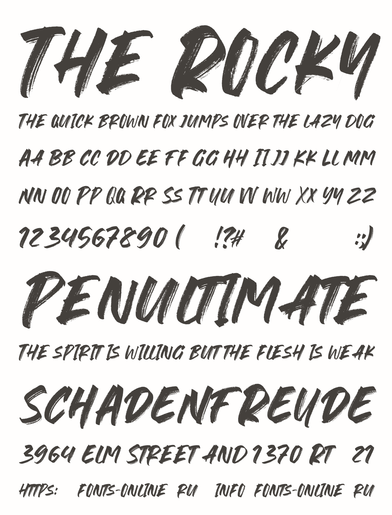 The Rocky Font