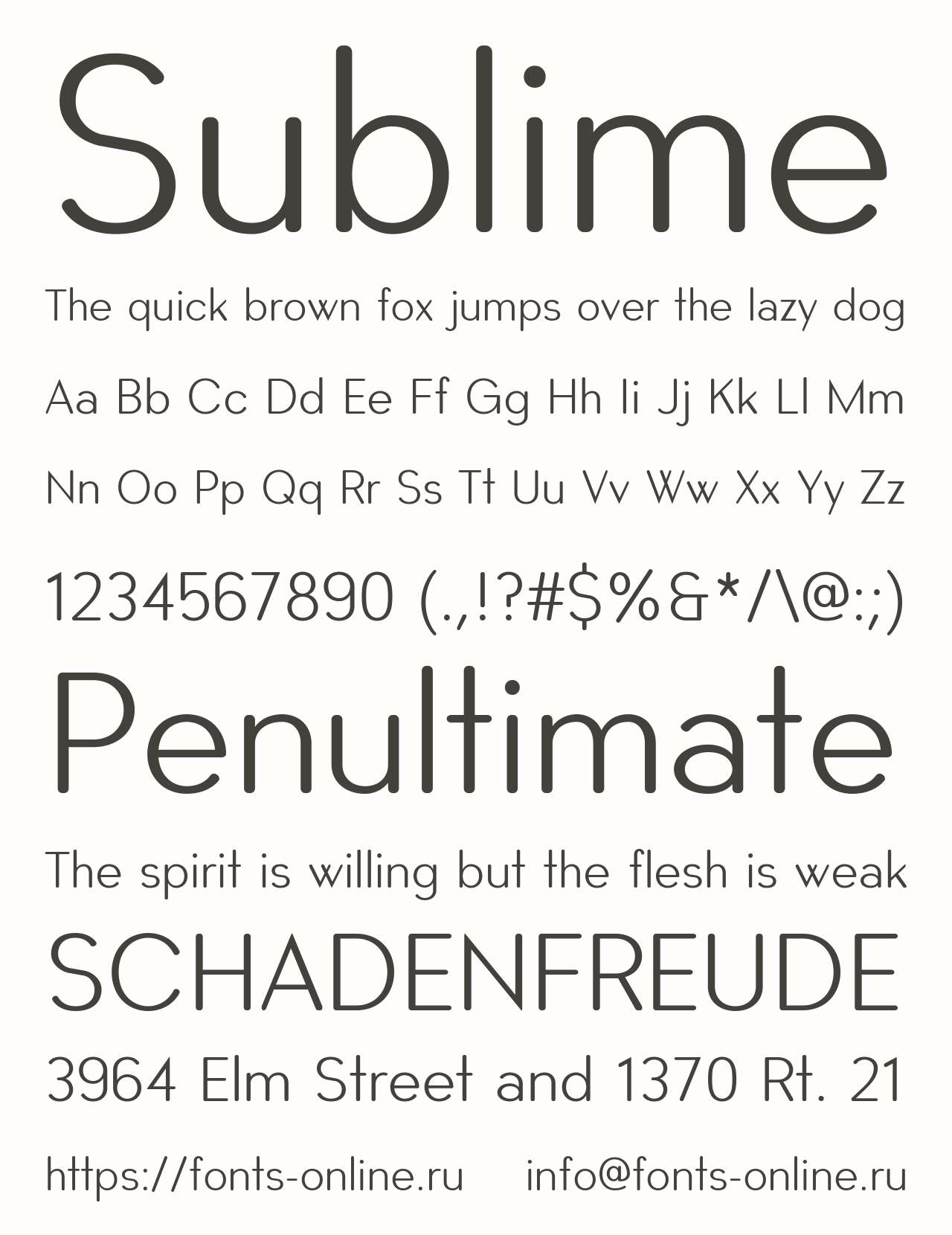 Sublime font