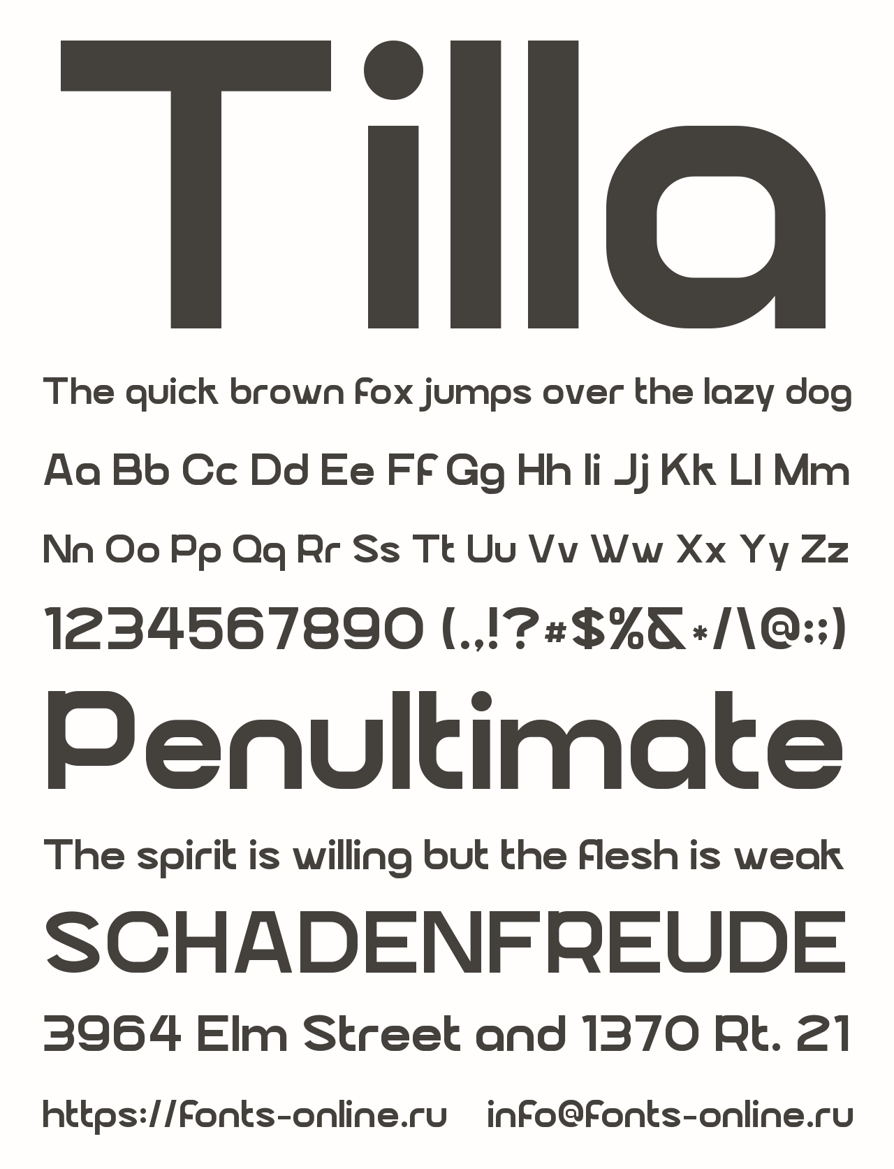 Font Tilla Font Tilla