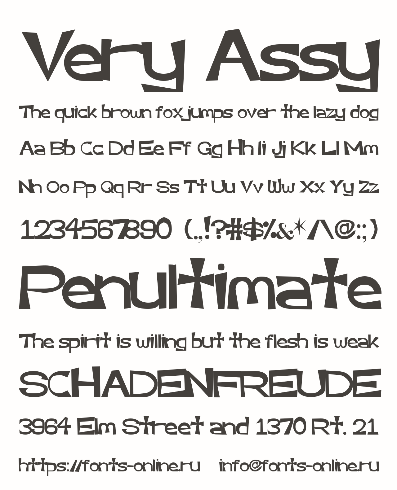 Very Assy Font